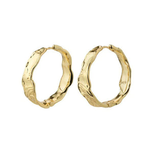 Pilgrim 282332003 Julita Recycled Hoop Earrings Gold Plated