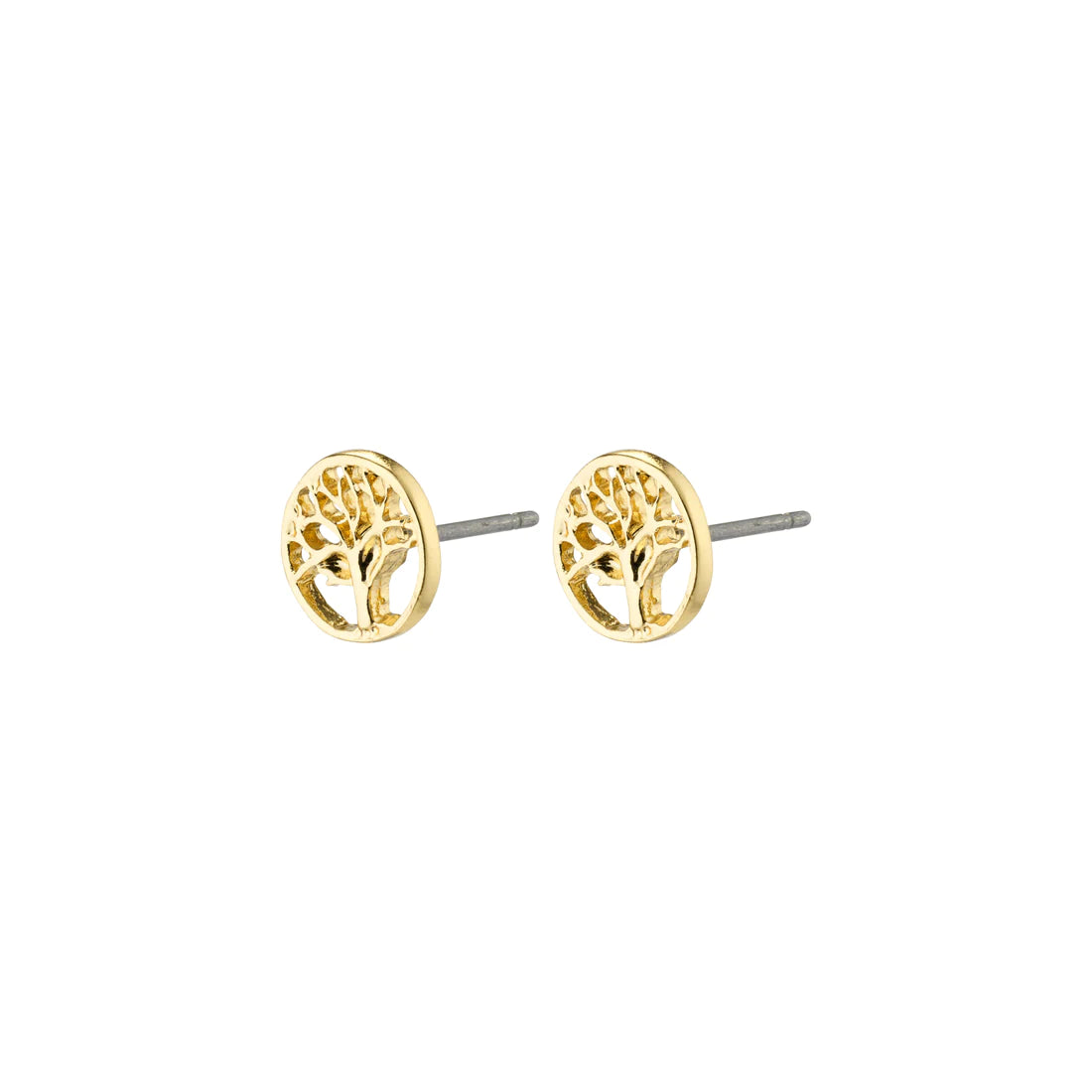 Pilgrim 643212003 IBEN Recycled Tree of Life Earrings Gold Plated