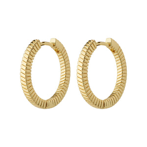 Pilgrim 692332013 Dominique Recycled Hoop Earrings Gold Plated