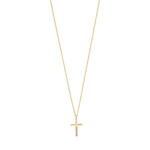 Pilgrim 692332001 Daisy Cross Necklace Gold Plated