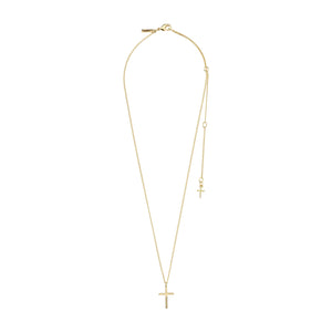 Pilgrim 692332001 Daisy Cross Necklace Gold Plated