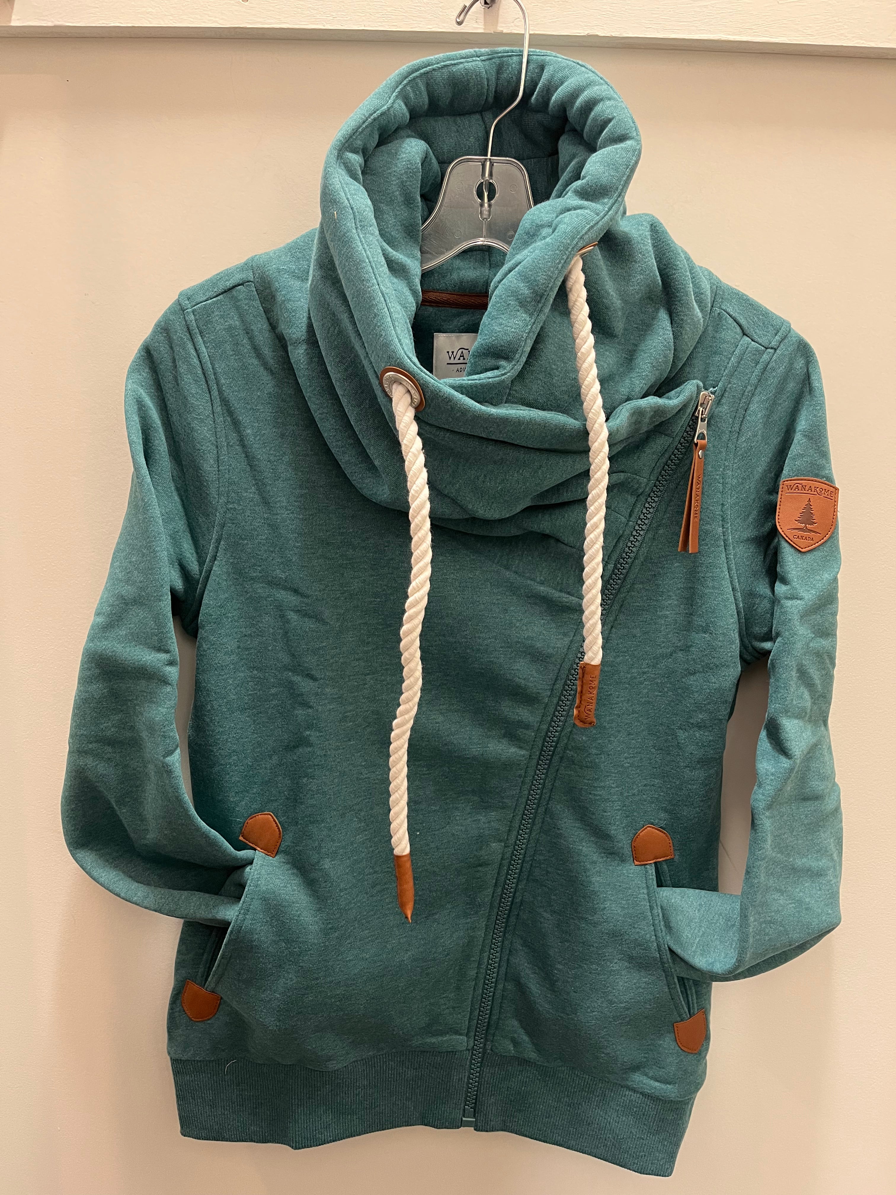 Wanakome Hestia Mallard Side Zip w/ Cowl Neck