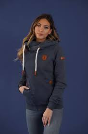 Wanakome Athena Navy Side Zip w/Hoodie