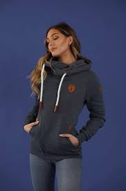 Wanakome Athena Navy Side Zip w/Hoodie