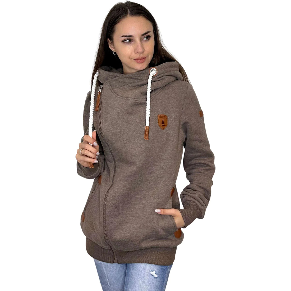 Wanakome Athena Bark Side Zip w/Hoodie