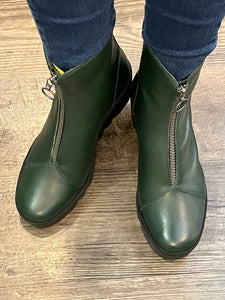 Fly London Boce Naomi Dark Green Front Zip Boot