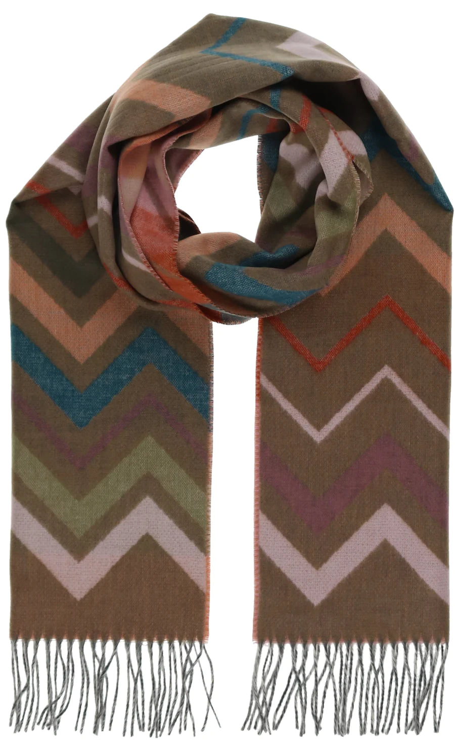 Fraas 734983 Modern Zig Zag Cashmink Scarf