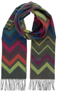 Fraas 734983 Modern Zig Zag Cashmink Scarf