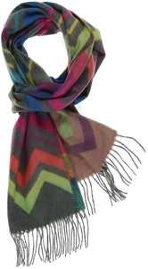 Fraas 734983 Modern Zig Zag Cashmink Scarf