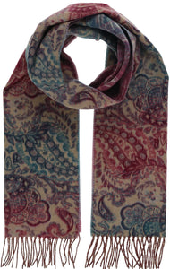 Fraas 728503 Ombre Paisley Recycled Cotton Cashmink Scarf