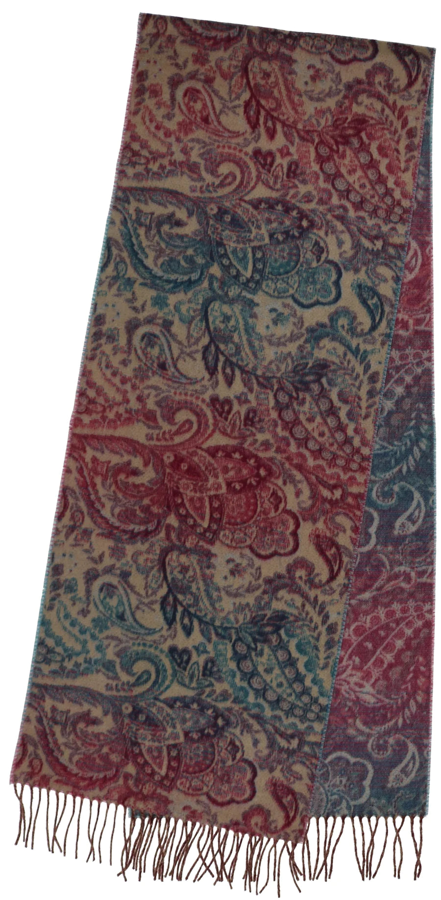 Fraas 728503 Ombre Paisley Recycled Cotton Cashmink Scarf