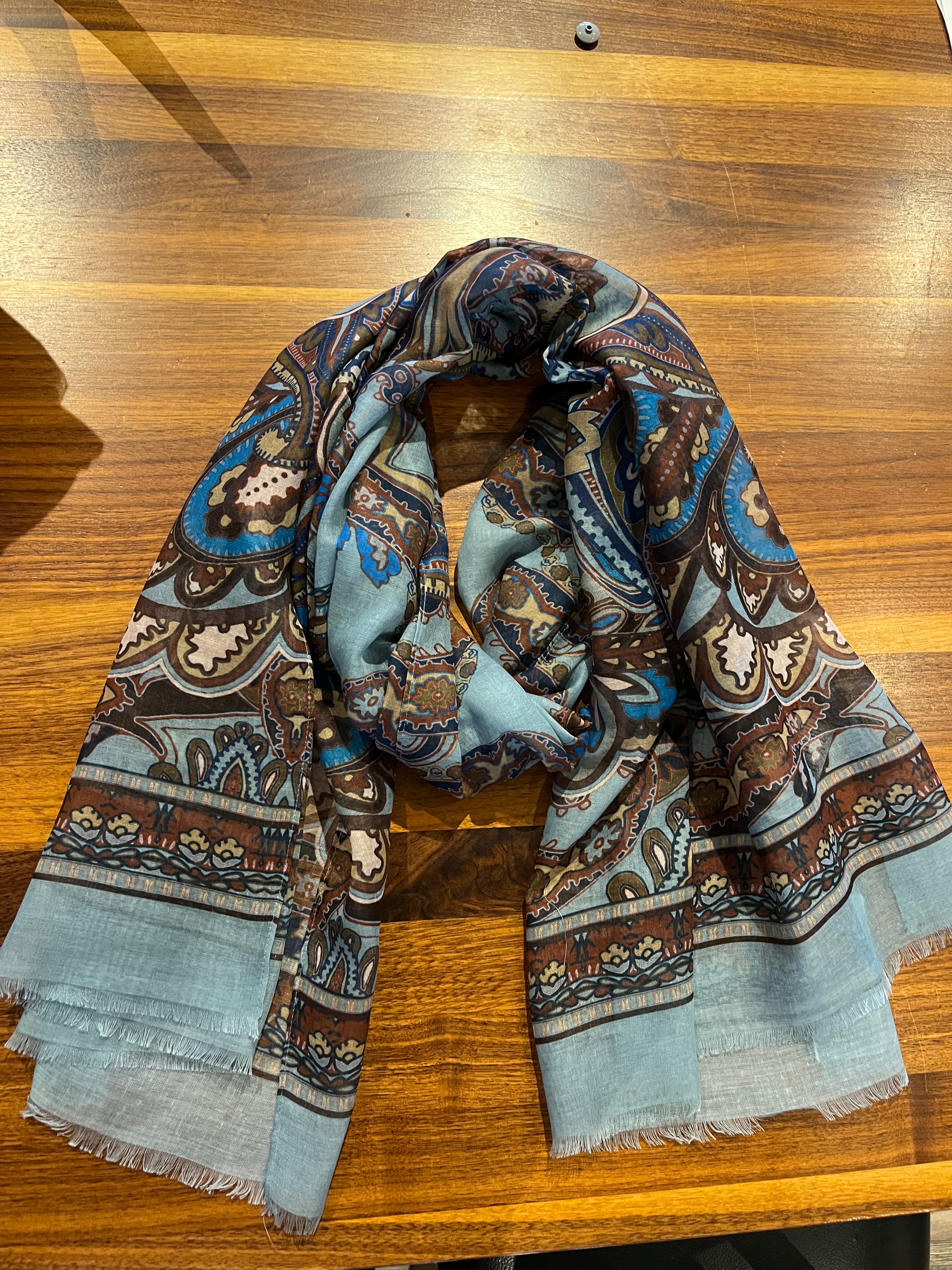 Fraas 640024 Multi Print Fashion Scarf