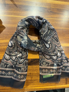 Fraas 640024 Multi Print Fashion Scarf