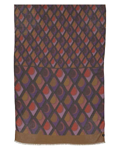 Fraas 640021 Sustainability Edition - Scarf with geometric patterns