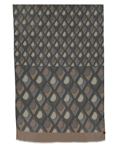 Fraas 640021 Sustainability Edition - Scarf with geometric patterns