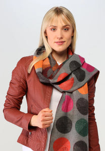 Fraas 625600 DIVIDED DOTS OVERSIZED CASHMINK® SCARF