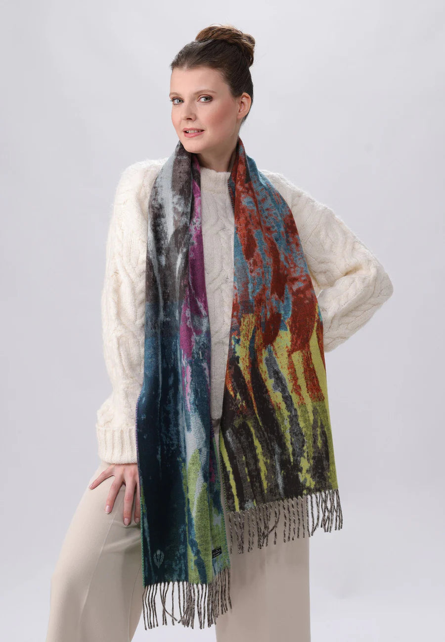 Fraas 625141 RAINBOW BRUSHES CASHMINK® SCARF