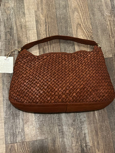 Milo 087 Rosa Cognac Woven Leather Purse