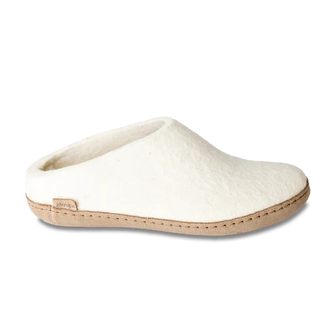 Gler Ups Slip On Leather Sole Slipper