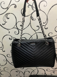 Lambert Demi Black Quilted Tote Bag