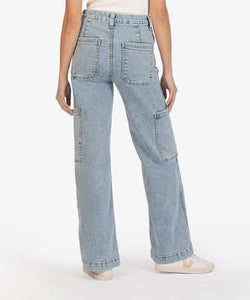 Kut KP1785MA1 Jodi High Rise Wide Leg Cargo Jeans