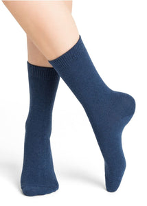 Bleu Foret 6095 Wool & Cashmere Socks