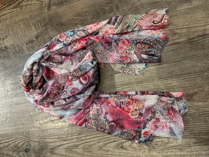 Only Accessories 22351 Paisley/Floral Floral Summer Scarf