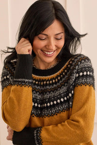 Tribal 15040 Marigold Crew Neck Sweater