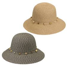 Wallaroo Naomi Raffia Hat with Wooden Beads