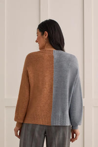 Tribal 14740 Cinnamon V-Neck Sweater