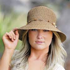 Wallaroo Naomi Raffia Hat with Wooden Beads