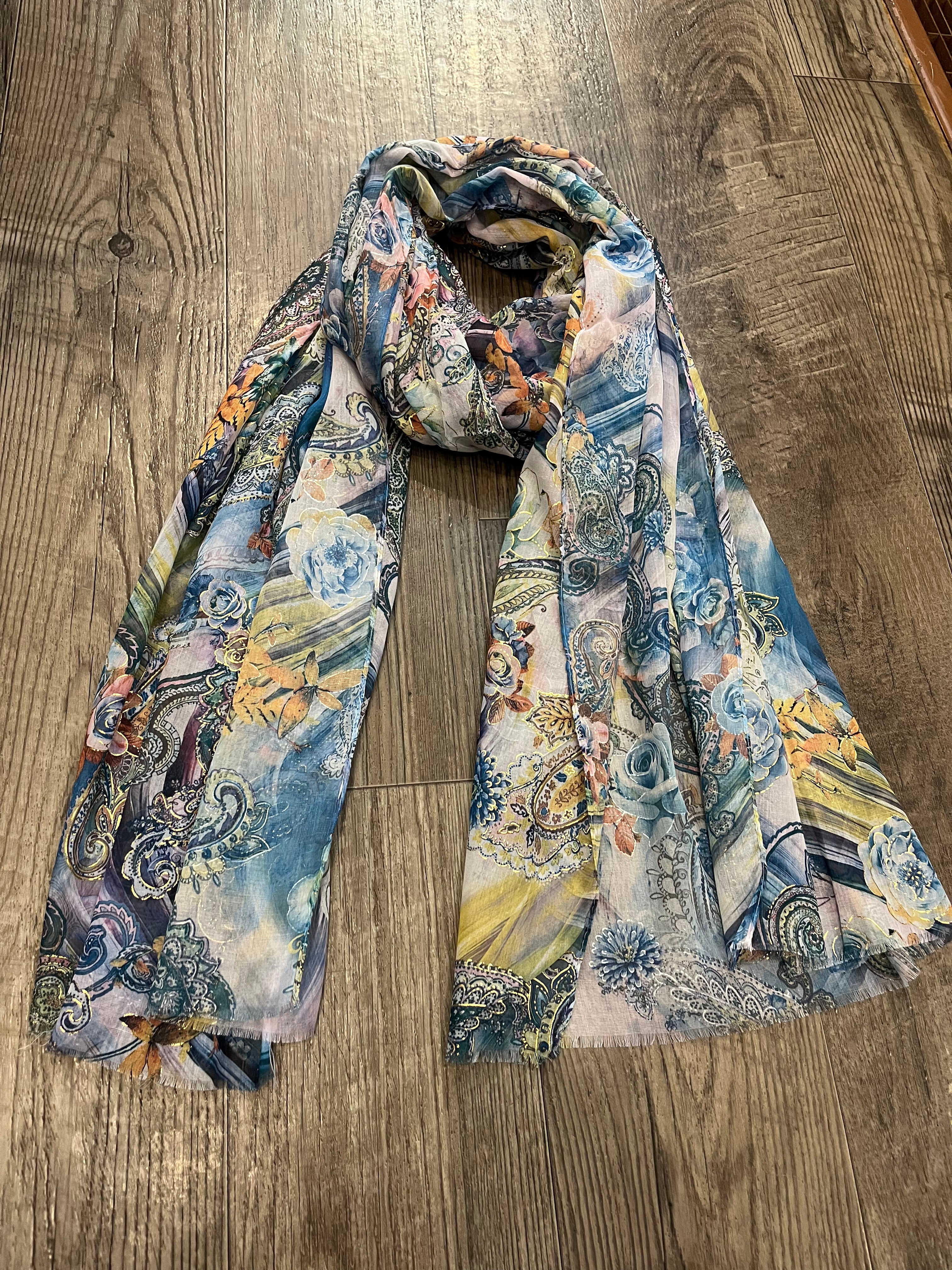 Only Accessories 22351 Paisley/Floral Floral Summer Scarf