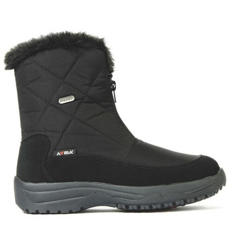 Attiba 799P Black Short Zip Winter Boot