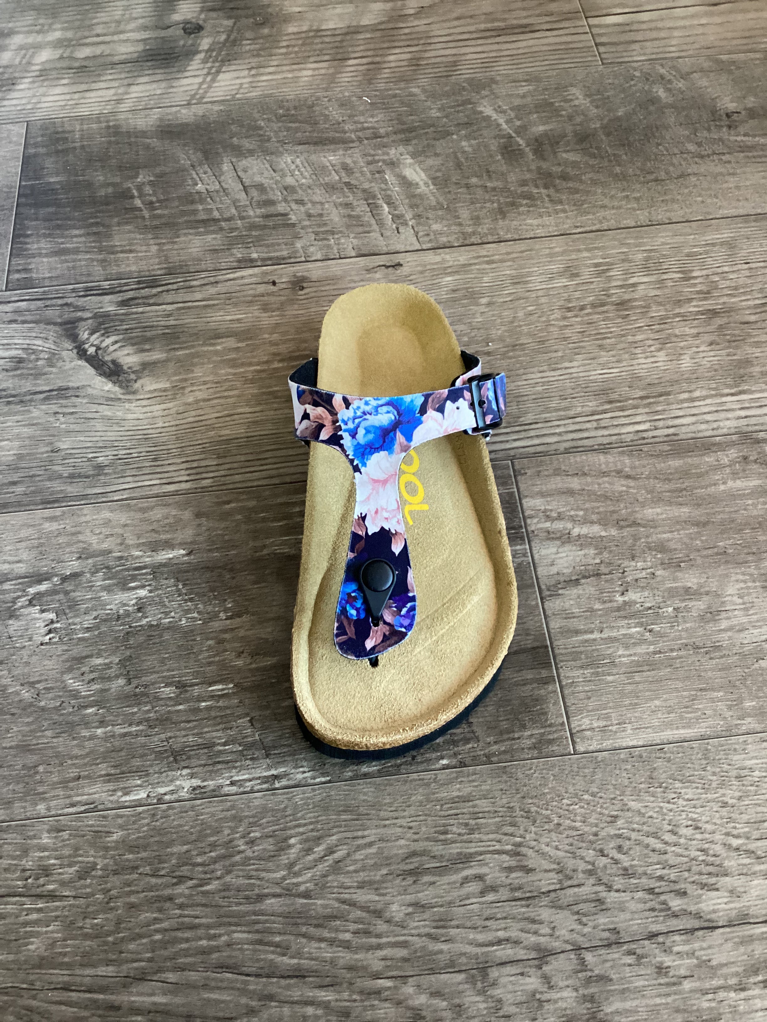 Jool Sophie Floral Blue Thong Sandal