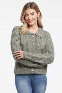 Tribal 1079O L/S Cable SWT Cardigan