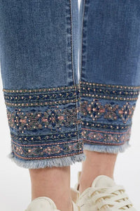 Tribal 7536O Audrey 5 PKT Slim Ankle Jean Dk.Vintage