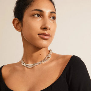 Pilgrim 112246011 Silver Friends Chunky Curd Chain Necklace