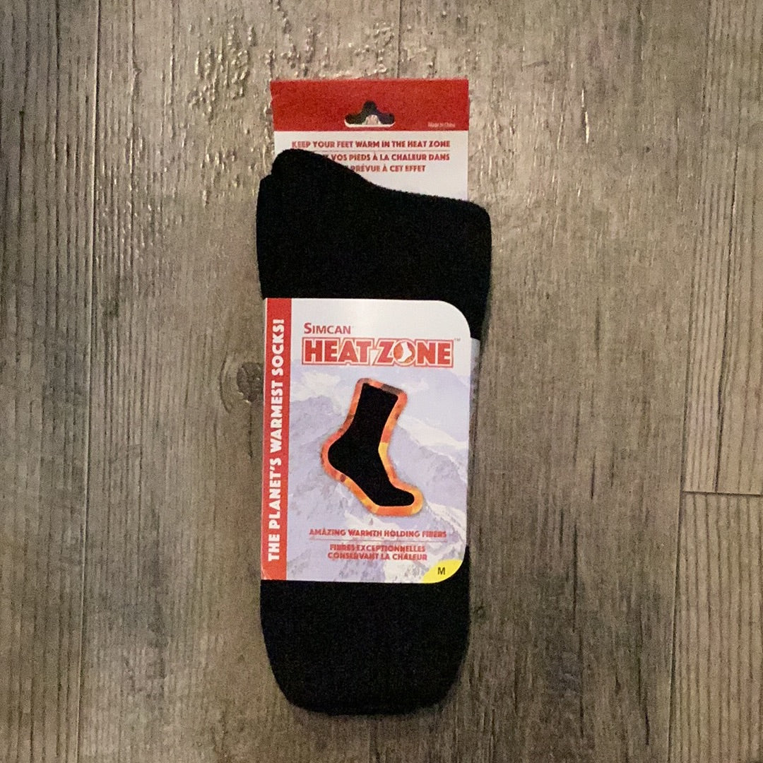 Simcan 53706 Medium Black Heat Zone Socks