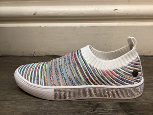 Bernie Mev Sparkle Sole Stretch Slip On Shoes