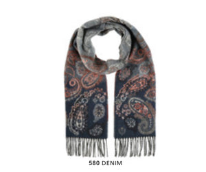 Fraas 734841 Paisley Ombré Scarf