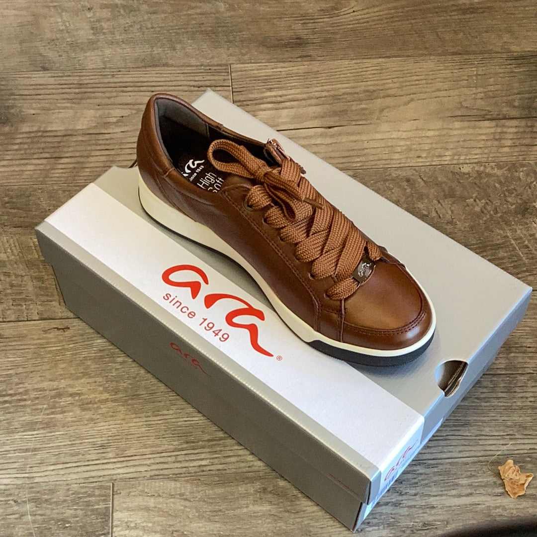 Ara 12-34432 Nuts Leather Sneaker with Zipper