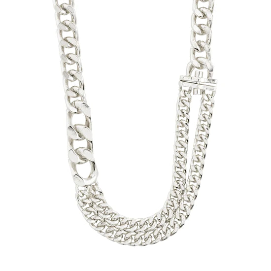 Pilgrim 112246011 Silver Friends Chunky Curd Chain Necklace