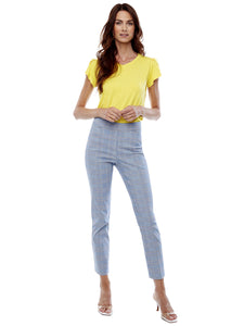 Up 67732 Plaid Lizburn Classic Ankle Pants