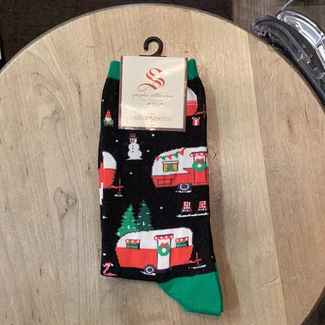 Sock Smith WNC1610 Christmas Campers sock