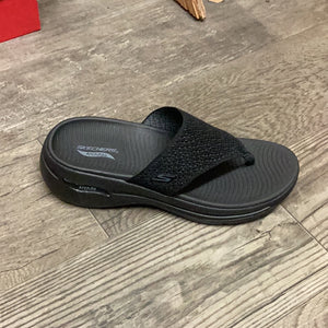 Skechers 140221 Black Thong Sandal