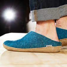 Gler Ups Slip On Leather Sole Slipper