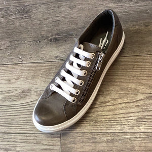 Chacal 4912 Khakai Lace Up Leather Sneaker