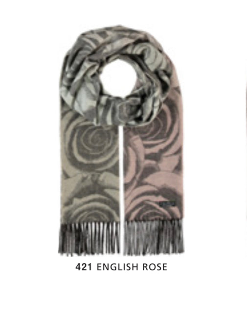 Fraas 625039 Roses with Ombré Scarf