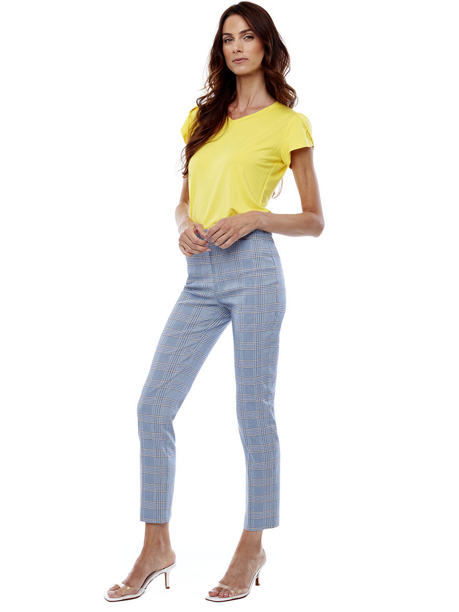 Up 67732 Plaid Lizburn Classic Ankle Pants