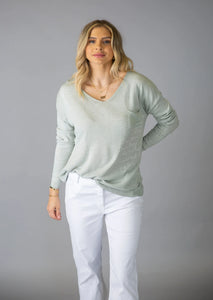 Elissia CM28022 Sage One Size Light Sweater